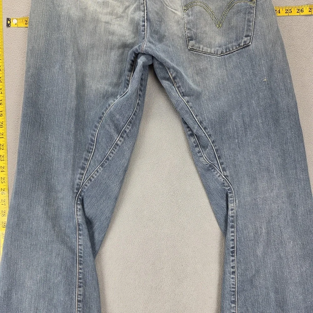 Vintage Levis Engineered Jeans Mens 34x34 Blue Buckle Back Twisted One Pocket